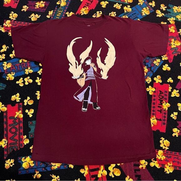 Naruto Gaara 20th Anniversary Edition Graphic Tee Shirt / Size M - Picture 1 of 4